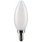 6Pk - Satco 5.5w B11 LED 5000K Candelabra Base Frosted Dimmable - 60w equiv